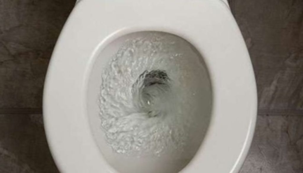 a toilet bowl